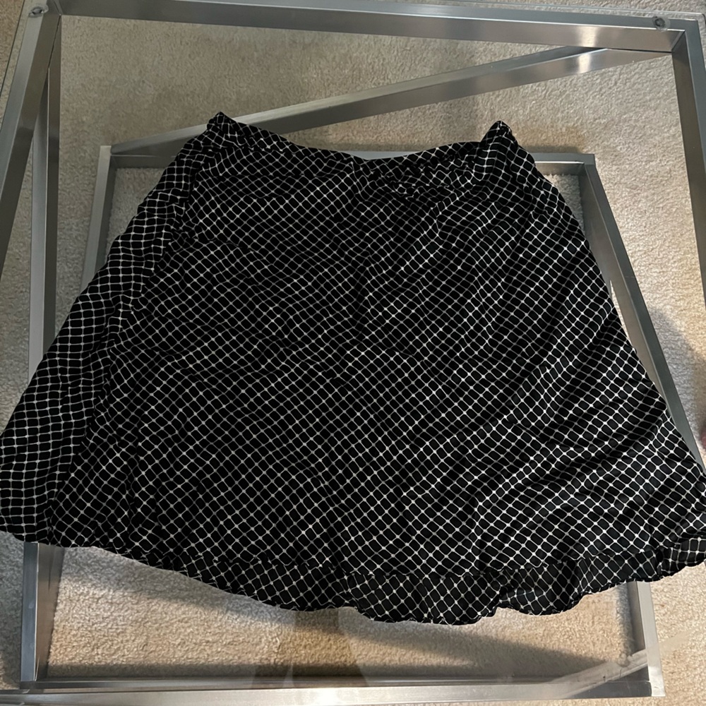 “Excuse Me Miss” Black and Cream Patterned Skirt